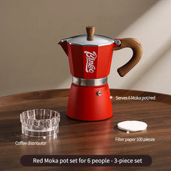 Bincoo Aluminum Mocha Moka Coffee Pot 300ml