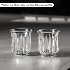 160ml Glass Coffee Cup Drinking Glasses for Espresso