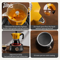 Bincoo Double-Valve Moka Pot - MAny Colors