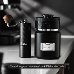 Bincoo Vacuum-Sealed Stainless Steel Coffee Storage Canister 1000ml