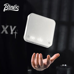 BINCOO Mini Rechargeable Coffee Scale with Timer (2kg/0.3g, Espresso & Pour-Over)