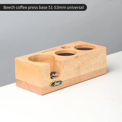 BINCOO Walnut Coffee Tamping Station, 51/53/58mm Portafilter Holder