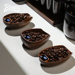 Bincoo Intelligent Coffee Scale (0.1g Precision, 3kg, Rechargeable, Bean Plate)