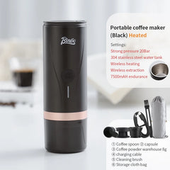 Wireless Portable Electric Espresso Coffee Machine 2-in-1