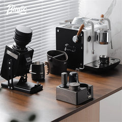Bincoo 51/58mm Italian Coffee Tamper Station with Storage Board, Bar Mat, and Powder Distributor