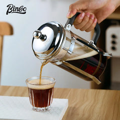 Borosilicate Glass French Press Coffee Pot with Filter (Multifunctional, Tea/Milk)