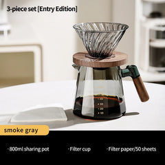 Bincoo Glass Pour Over Coffee Maker Set with Filter, 800ml