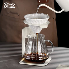 Support de goutte à café Bincoo en acier inoxydable pour préparation manuelle de café expresso, outil portable de voyage, d'extérieur et de maison