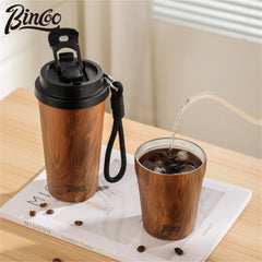 Bincoo 500ml Wood Thermal Cup