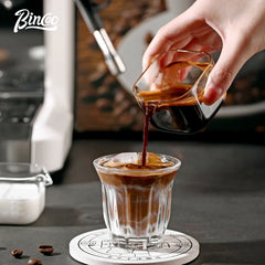 New 80ml Transparent Espresso Glasses with Scale Measuring Cup