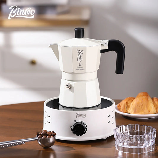 Bincoo Double-Valve Moka Pot with Electric Ceramic Heater 220V 500W
