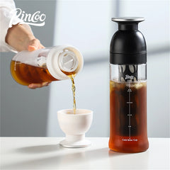 BINCOO 600ml Cold Brew Coffee Bottle and Extraction Cup