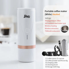 Wireless Portable Electric Espresso Coffee Machine 2-in-1