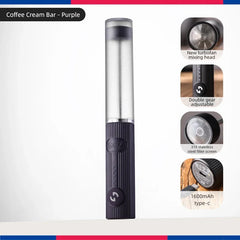 Electric Milk Frother and Coffee Whisk Mixer