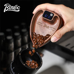 Bincoo Intelligent Coffee Scale (0.1g Precision, 3kg, Rechargeable, Bean Plate)