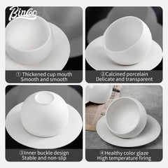 BINCOO 280ml Japanese-style Ceramic Coffee Mug