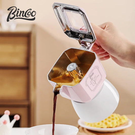 Bincoo Double-Valve Aluminum Moka Pot