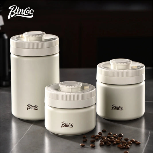 Bincoo Stainless Steel Vacuum Sealed Coffee Canister