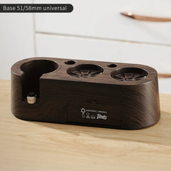 Bincoo 51/58mm Italian Coffee Tamper Station with Storage Board, Bar Mat, and Powder Distributor