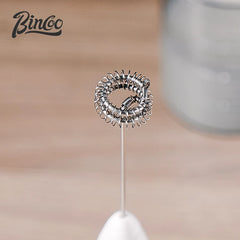 Handheld Stainless Steel Electric Milk Frother and Coffee Whisk