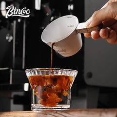 Bincoo 120mL Stainless Steel Espresso Measuring Cup with Scale