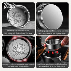 Bincoo Coffee Espresso Filter Basket 51/58.5mm