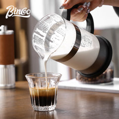 BINCOO 1000ml French Press Coffee Pot (Stainless Steel, Borosilicate Glass, Heat-Resistant)