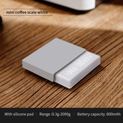 Bincoo Mini Smart Espresso Scale with Timer (2kg/0.1g, g/oz/ml, USB)