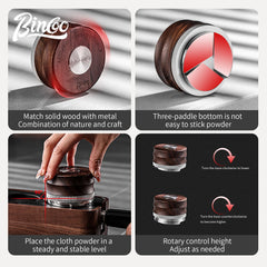 51/58mm 30lb Coffee Tamper & Distributor with Tamping Base