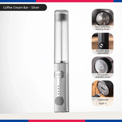 Electric Milk Frother and Coffee Whisk Mixer
