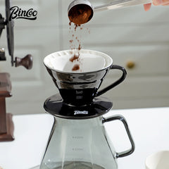 Bincoo Ceramic Coffee Filter Cup V-Style Reusable