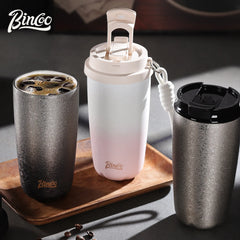 500ml Insulated Spill-Proof Coffee Mug with Lid, Portable Thermos