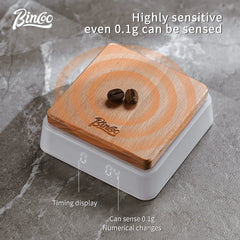 LED Digital Coffee Scale with Timer (2kg/0.1g, Oz/ml/g)