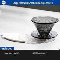 Bincoo Reusable V60 Coffee Filter Dripper V01/V02 with 50pcs Filter Paper