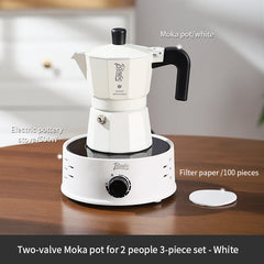 Bincoo Double-Valve Moka Pot with Electric Ceramic Heater 220V 500W