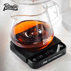 BINCOO Mini Rechargeable Coffee Scale with Timer (2kg/0.3g, Espresso & Pour-Over)