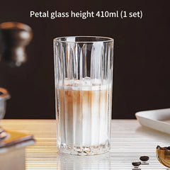 Transparent Striped Glass Cup