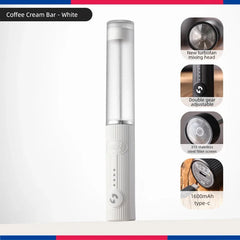 Electric Milk Frother and Coffee Whisk Mixer