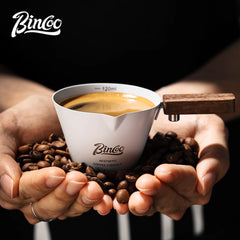 Bincoo 120mL Stainless Steel Espresso Measuring Cup with Scale
