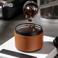 Portable Mini Aluminum Alloy Coffee Bean Storage Jar, Sealed Container