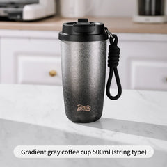 500ml Insulated Spill-Proof Coffee Mug with Lid, Portable Thermos
