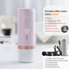 Wireless Portable Electric Espresso Coffee Machine 2-in-1