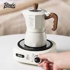 Bincoo Double-Valve Mocha Pot Electric Stove Set