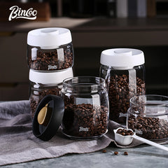 Bincoo Glass Vacuum Sealed Coffee Storage Jar