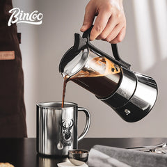 Bincoo Glass Double-Valve Moka Pot with Electric Heater, 220V