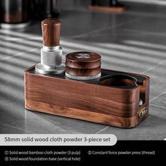51/58mm 30lb Coffee Tamper & Distributor with Tamping Base