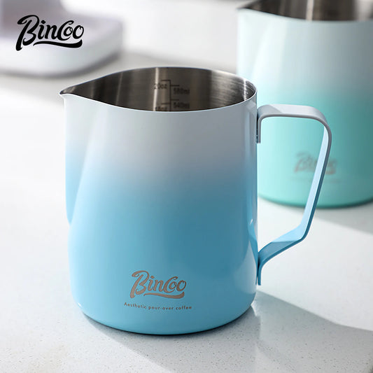350/600ML Milk Frothing Pitcher – 304 Stainless Steel Latte Jug with Precision Scale