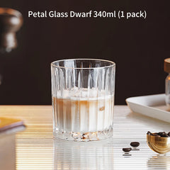 Transparent Striped Glass Cup