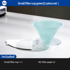 Bincoo Reusable V60 Coffee Filter Dripper V01/V02 with 50pcs Filter Paper