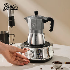 Bincoo 120ml Dual Valve Stovetop Moka Pot Espresso Maker